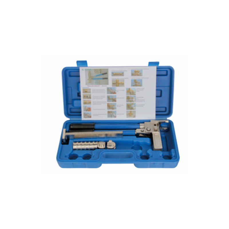 DL-1232-X Outil de presse à tuyau manuel bleu 1,5 kg Outil de connexion de glissière de tuyau série S5